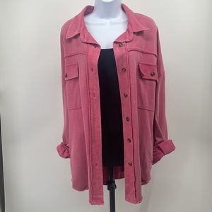 Pink Shacket by Fantastic Fawn! Last one!